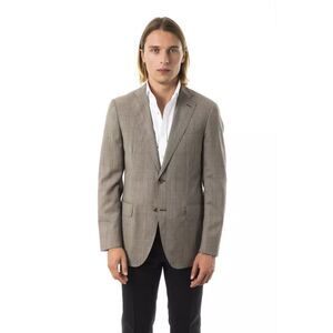 Uominitaliani Gray Wool Mens Men's Blazer